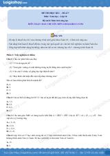 Đề thi học kì 1 Toán 10 Chân trời sáng tạo - Đề số 7